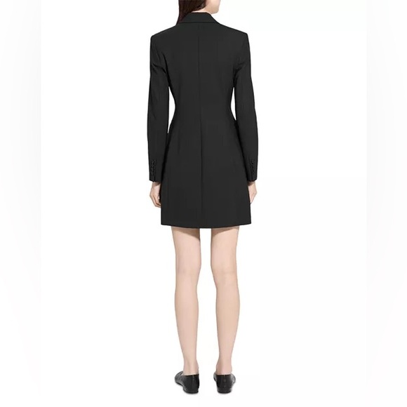 THEORY | Wool Blend Blazer  Black Dress  Size 00 - Picture 8 of 11